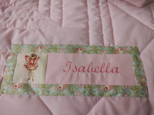 Free Personalisation on all quilts if required